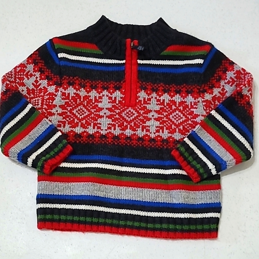 💥3for$12💥 Old Navy boy's striped sweater size 2T